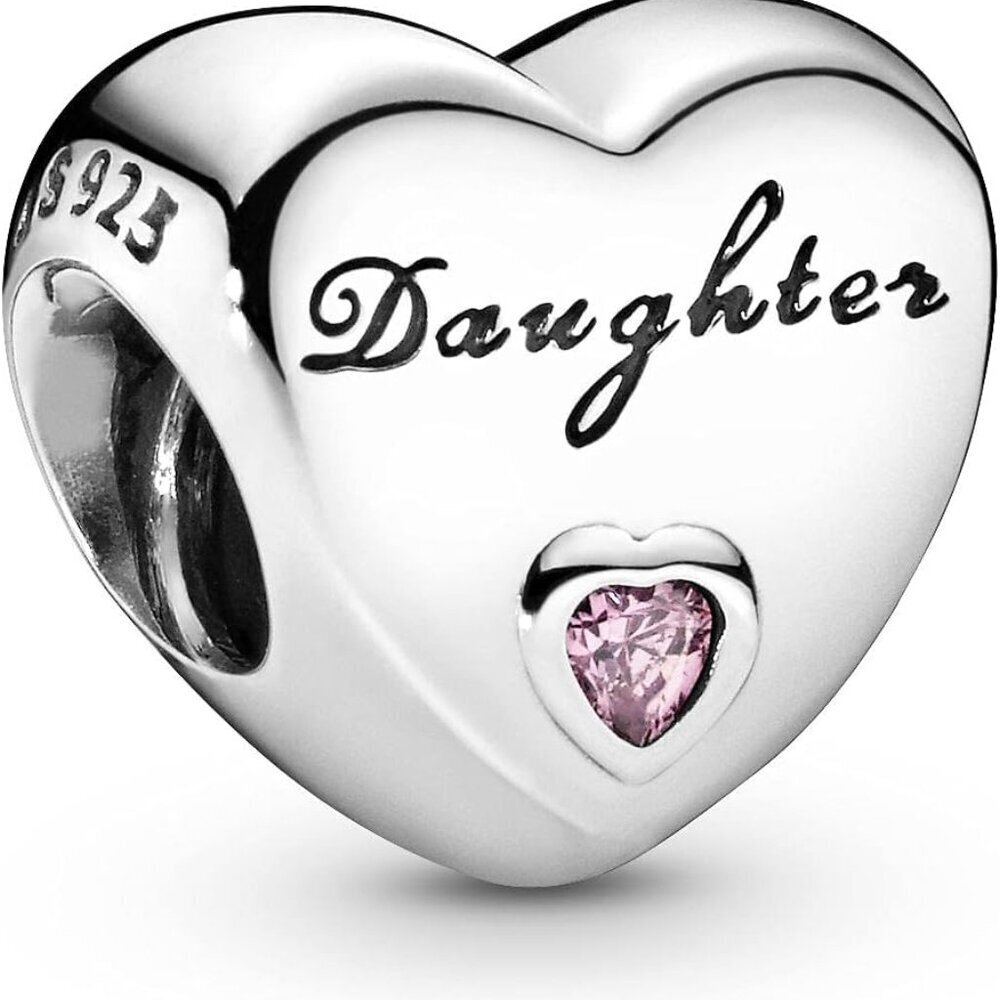 Jewelry Daughter's Love Sterling Silver Cubic Zirconia Charm Gift